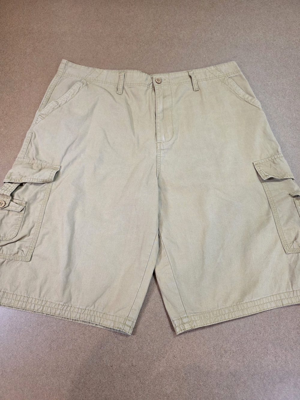 Beverly Hills Polo Club Cotton Men’s Tan Cargo Shorts 36